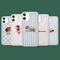 Dachshund Phone Case Stripes Cute Dog Cover for 17, 17Pro, 16, 15, 14, 13, 12, Samsung S26, S25, S24, S23, S22, A56, Pixel 10A, 10Pro, 9A, 8 product logo
