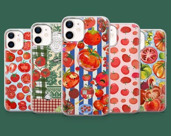 Tomato Phone Case Food Red Tomatoes Cover for 17, 17Pro, 16, 15, 14, 13, 12, Samsung S26, S25, S24, S23, S22, A56, Pixel 10A, 10Pro, 9A