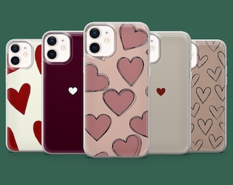 Etui na telefon w kształcie serca, urocze etui walentynkowe na modele 17, 17Pro, 16, 15, 14, 13, 12, Samsung S26, S25, S24, S23, S22, A56, Pixel 10A, 10Pro, 9A