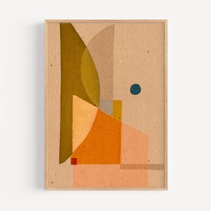 Fika Colourful Abstract | Fine Art Giclée Print | Block Art | Modern Art | Minimal Decor | Contemporary Art | A3 | A2