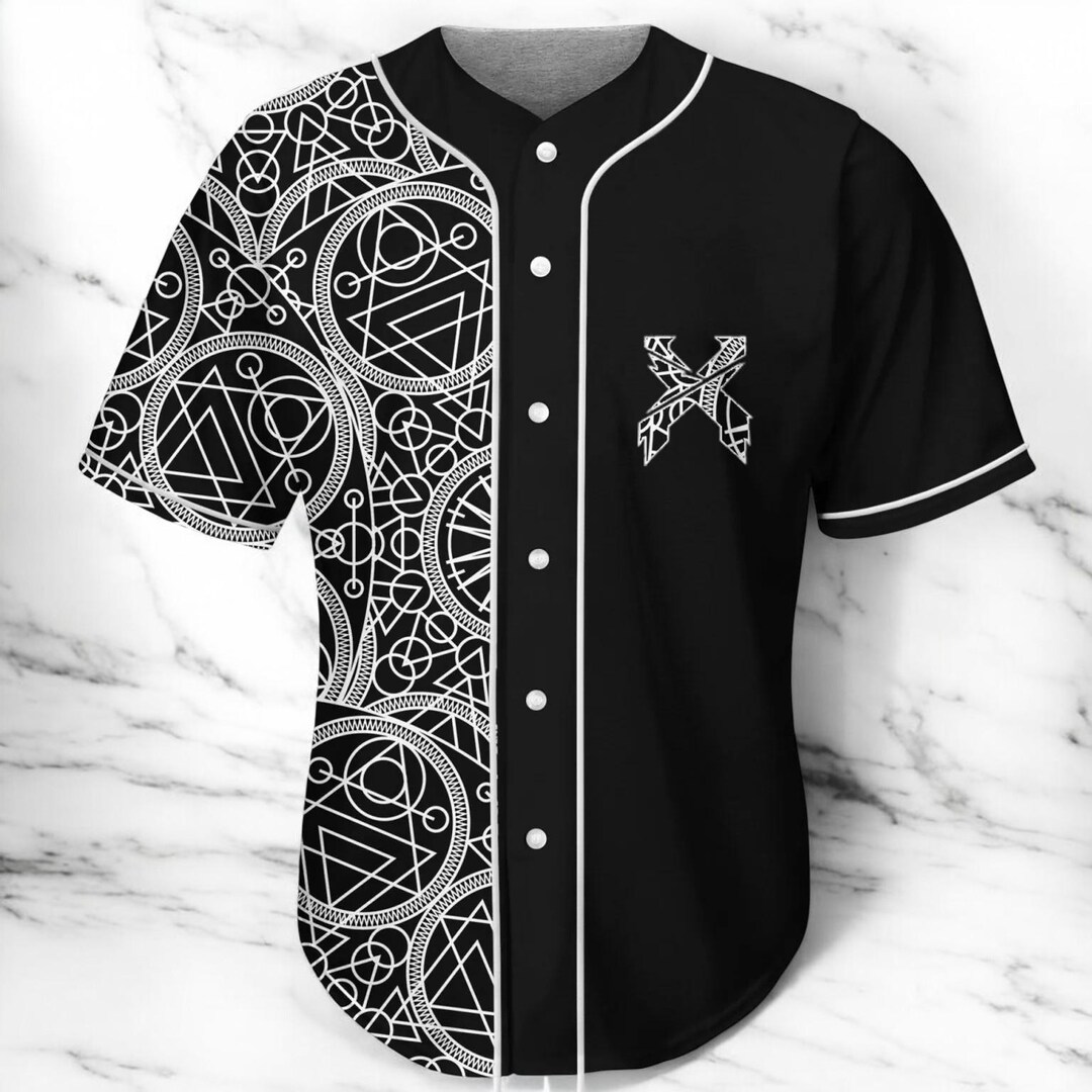 Excision Geometric Baseball Jersey: Rave EDM Festival Outfit - Etsy
