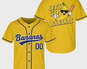 Let’s Go Bananas Baseball Jersey (KID, ADULTS, CROPTOP)