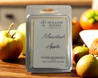 Macintosh Apple Wax Melts – Fresh & Crisp Aroma - Natural Soy