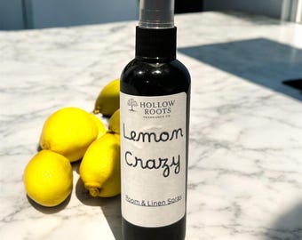 Lemon Room Spray and Linen Refresher, Fresh Citrus Odor Eliminator