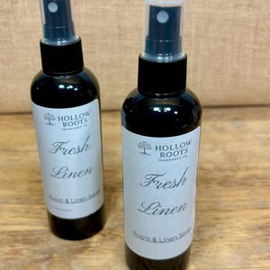 Fresh Linen Room and Linen Spray | Clean Cotton Scent | Long-Lasting Room Spray | Fabric and Home Fragrance | Eco-Friendly | Hollow Roots Fragrance Co