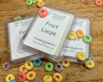 Fruit Loops inspired Wax Melts | Cereal Fragrance | Long-Lasting Candle Tarts for Warmers