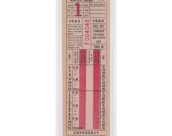 Bookmark / San Francisco Bus Ticket Transfer - Route 1 (1963-1964)