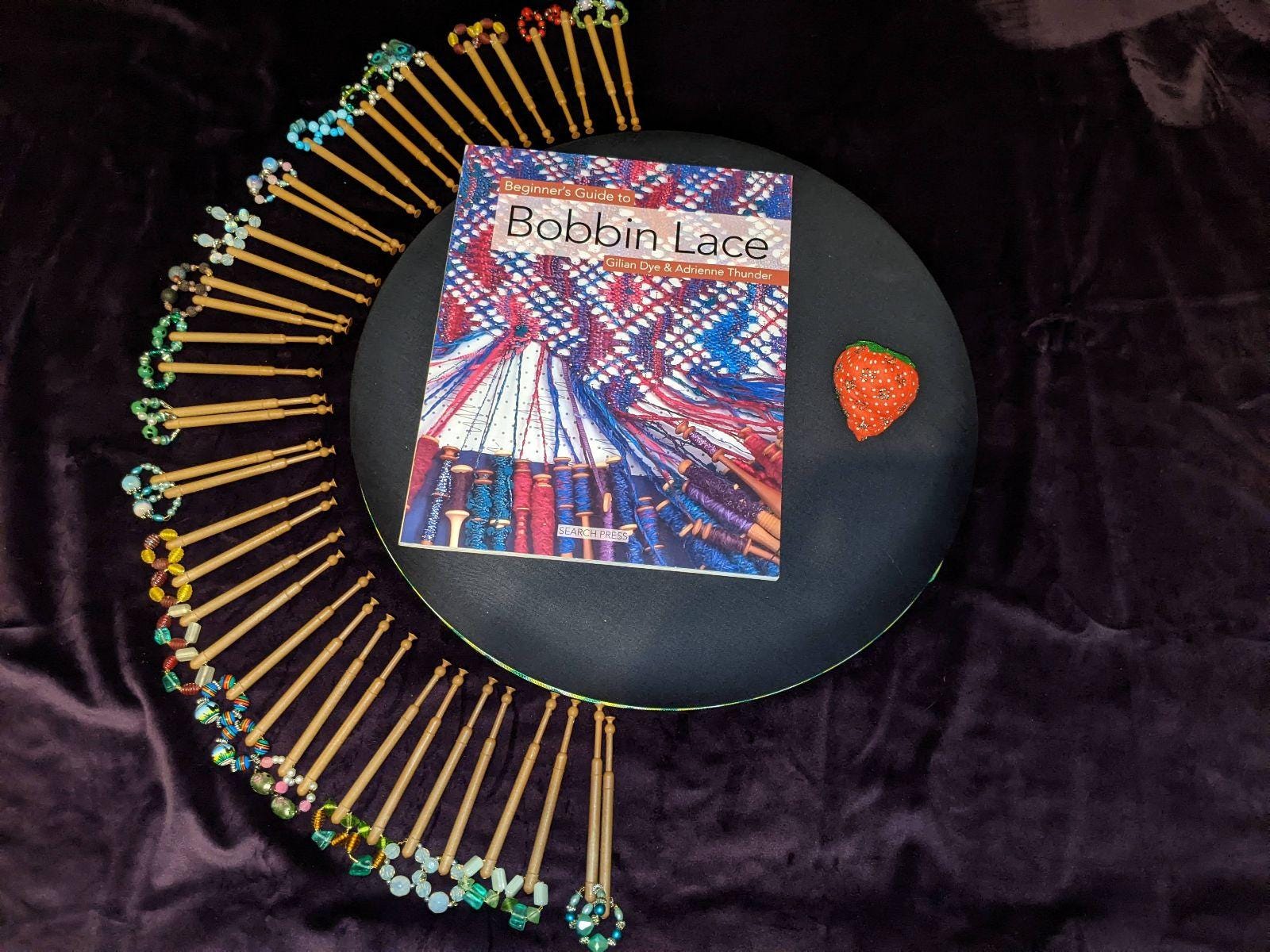 Lace Making Kit Bobbin Lace Making Beginner Kit: Pillow, Bobbins, Guide & Carry Bag - Etsy
