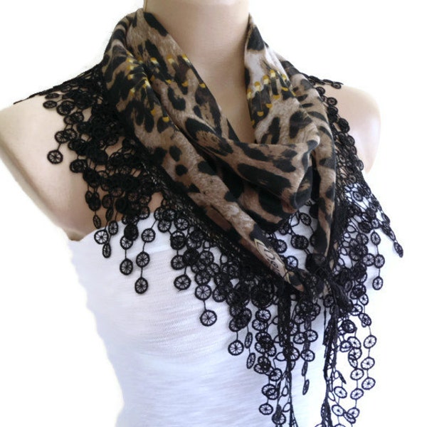 turkish scarf,Necklace scarves, Traditional Turkish-style, Headband, scarf, Black and beige, fashion 2013, Mothers day