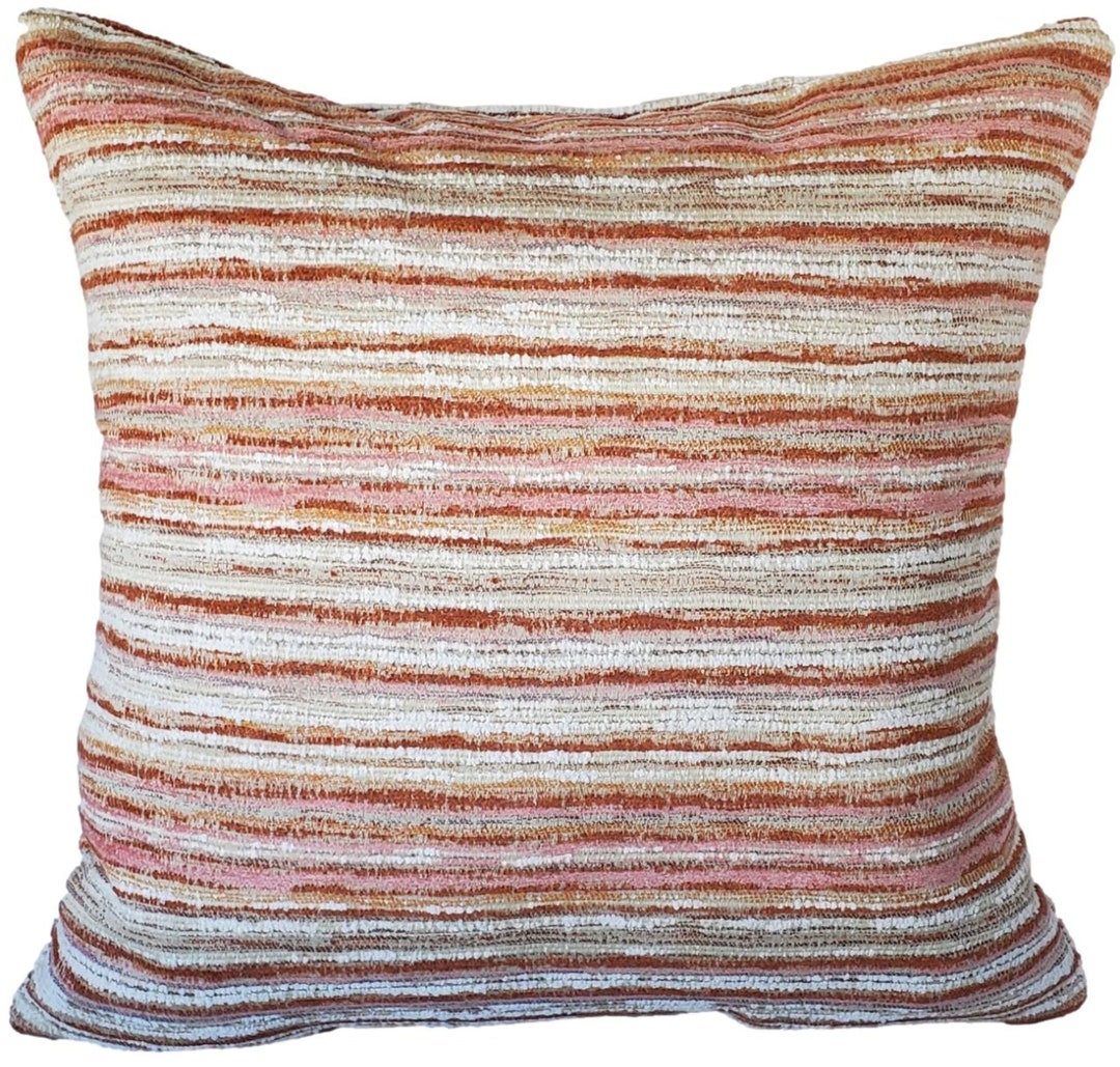 Outdoor Pillow Cover, Perennials Wild Child in Teeny Bopper, Pink and