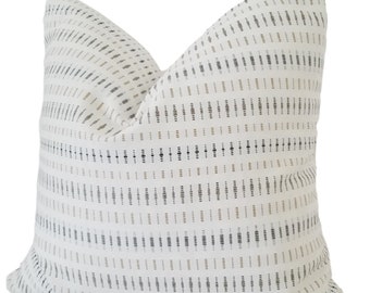 Sunbrella Cityscape in Aspen Outdoor Pillow, Geometric Pillow, Contemporary Pillow, Pillow Cover Only