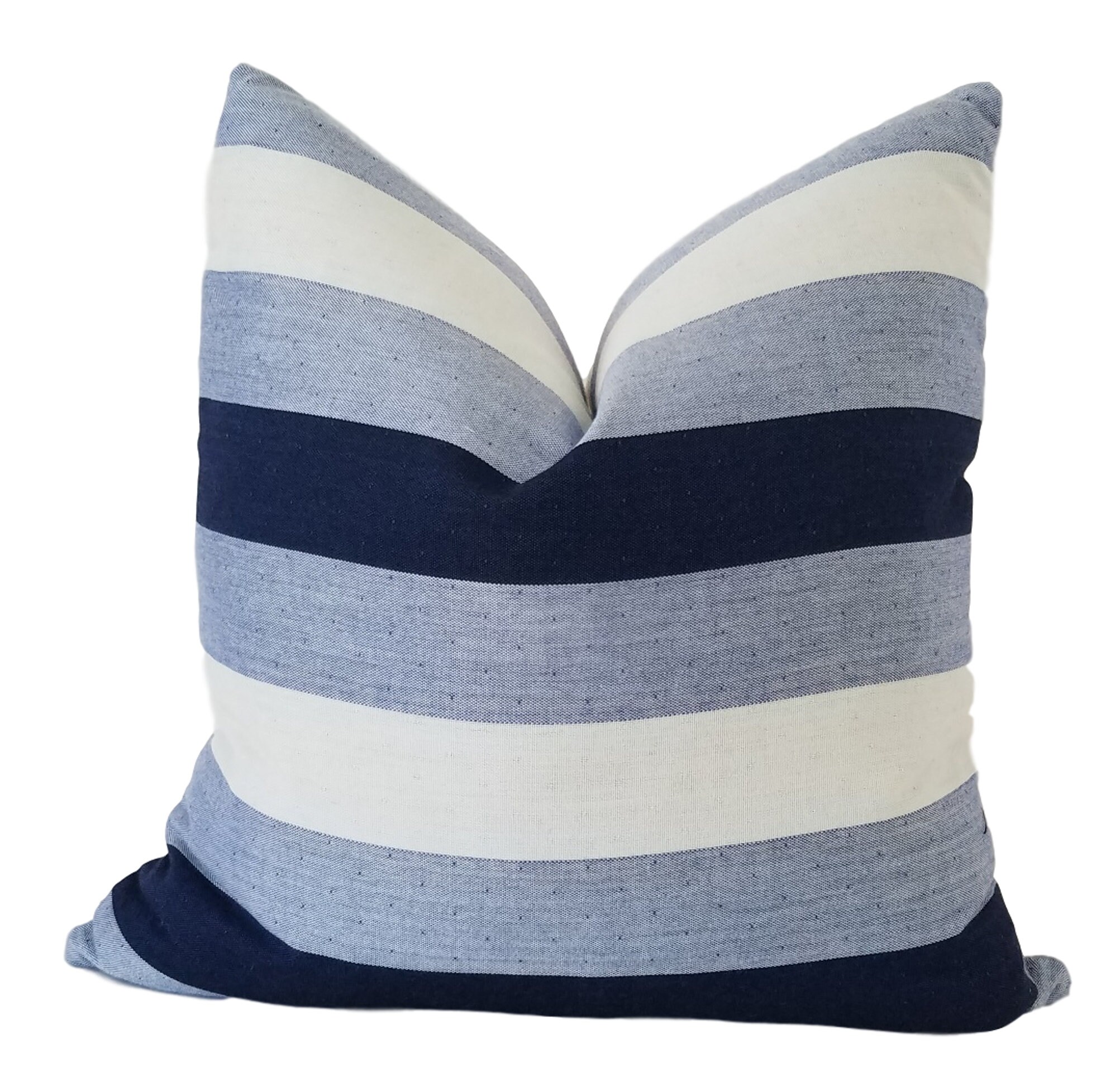 Almohada interior al aire libre cubierta de almohada azul y | Etsy