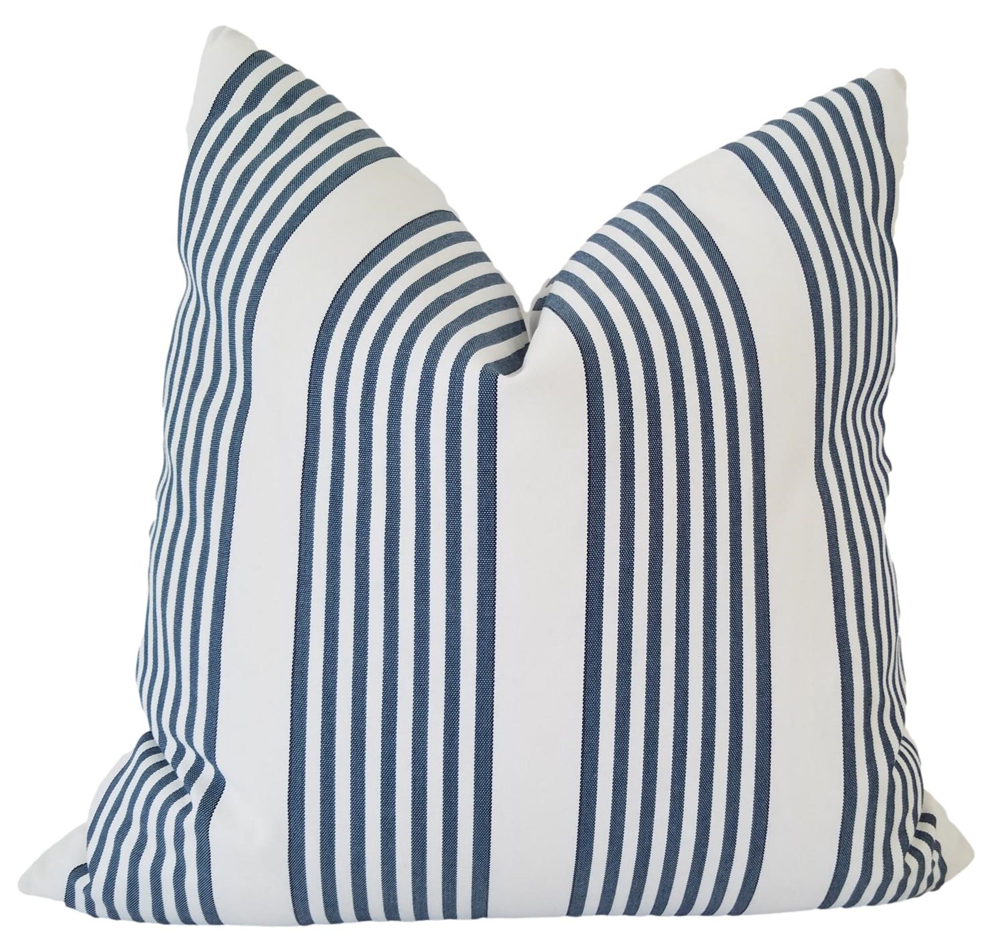 Indoor Outdoor Pillow Cover Blue and White Outdoor Pillow Etsy