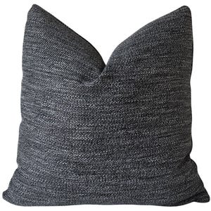 Perennials Whippersnapper Outdoor Pillow Cover, Indoor Outdoor, Black Textured Cover, Pillow Cover only