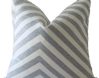 SAMPLE SALE, Sunbrella Dynamic Expansion in Skyscraper Outdoor Pillow, 22x22, Grey Outdoor Cover, Custom Pillow, Pillow Cover Only