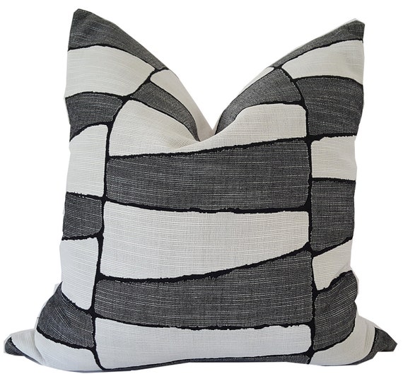 Indoor Outdoor Pillow Outdoor Pillow Cover Blue And White Etsy