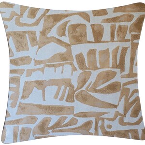 Outdoor Pillow Cover, Sunbrella Paros in Caramel, Outdoor Pillow Cover, Indoor Outdoor, Pillow Cover only image 2