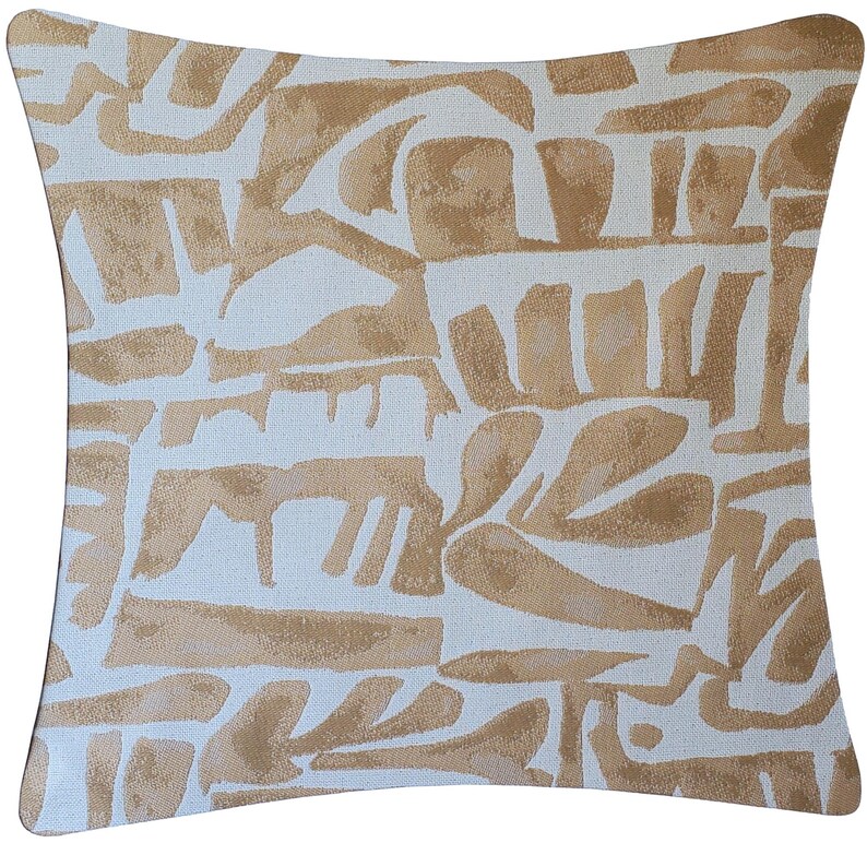 Outdoor Pillow Cover, Sunbrella Paros in Caramel, Outdoor Pillow Cover, Indoor Outdoor, Pillow Cover only image 2