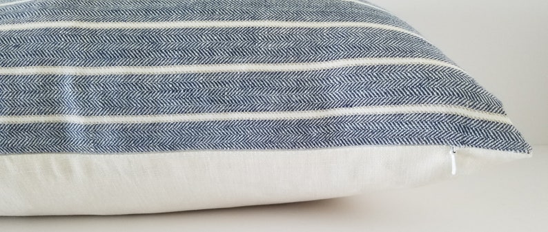 Modern Farmhouse INDOOR Pillow, SAMPLE SALE, Farmhouse Decor, Striped Pillow, Pillow Cover Only image 6