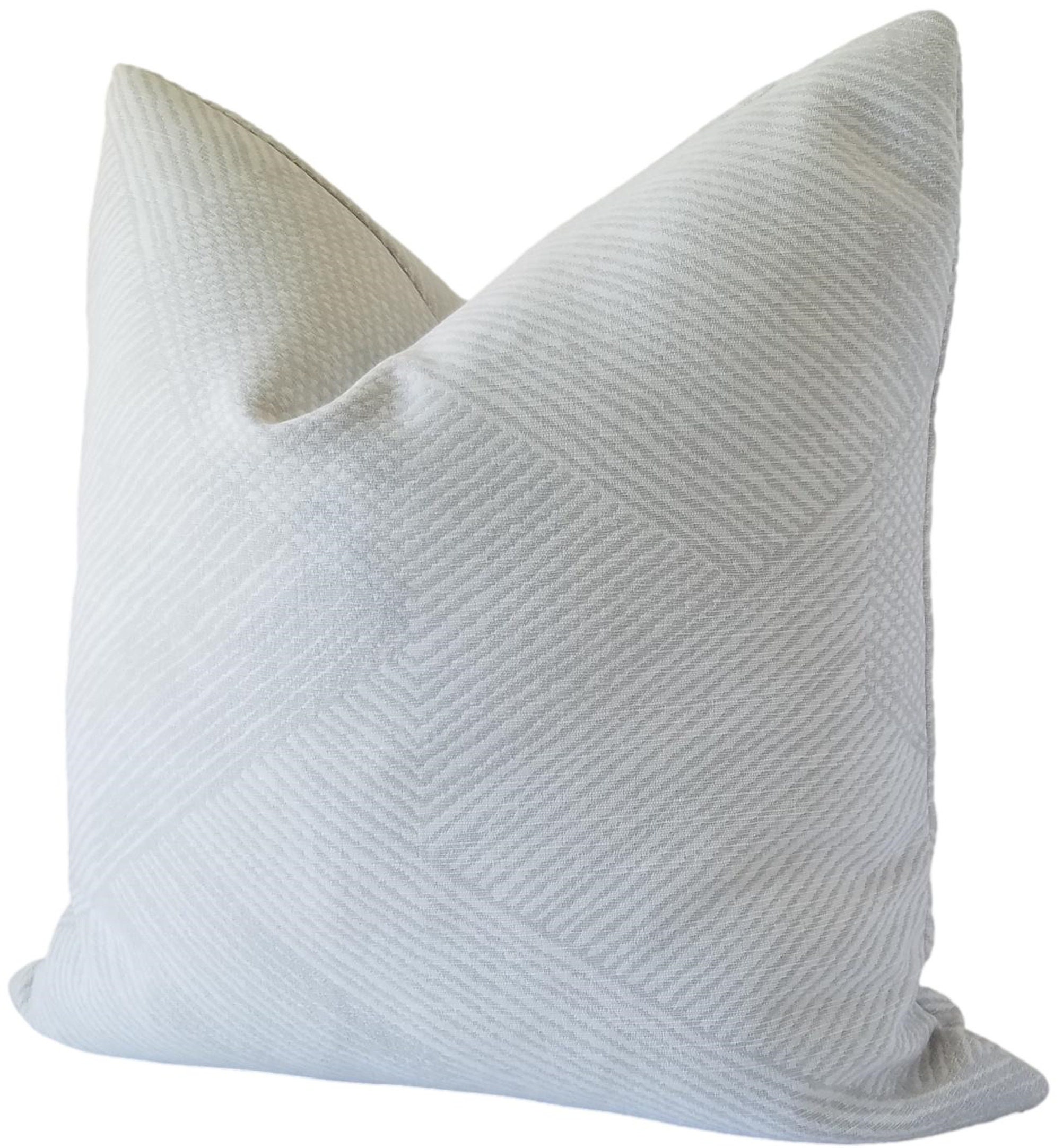 Perennials Prism in Snow Day Outdoor Pillow Cover White 