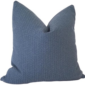 Sunbrella Cherry Blossom Indigo Outdoor Pillow, Indoor Outdoor Cushions, Blue Cushion COvers, Home and Patio Decor, Pillow Cover only