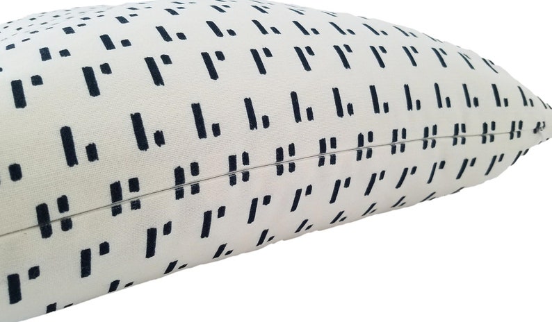 Navy INDOOR Pillow Cover, SAMPLE SALE, Designer Pillow, Modern Pillow, Custom Pillow Pillow Cover Only image 3