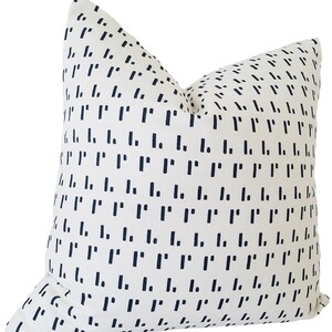 Navy INDOOR Pillow Cover, SAMPLE SALE, Designer Pillow, Modern Pillow, Custom Pillow Pillow Cover Only image 4