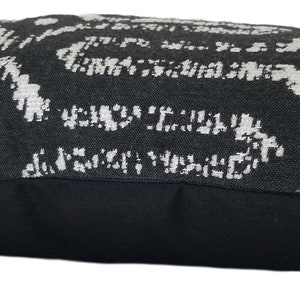 Sunbrella Mina Black Outdoor Pillow, Black Outdoor Cushion, Throw Pillow, Pillow Cover only image 4