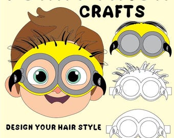 April Fools Day Funny Mask Craft for Kids | Silly Glasses Printable (PDF Download)