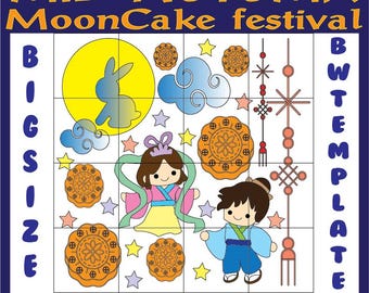 Mid-Autumn Festival Collaborative Poster: Chinese Mooncake Craft (Printable PDF)