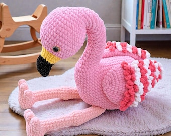 Flamingo Amigurumi Häkelanleitung – Rosie PDF Anleitung
