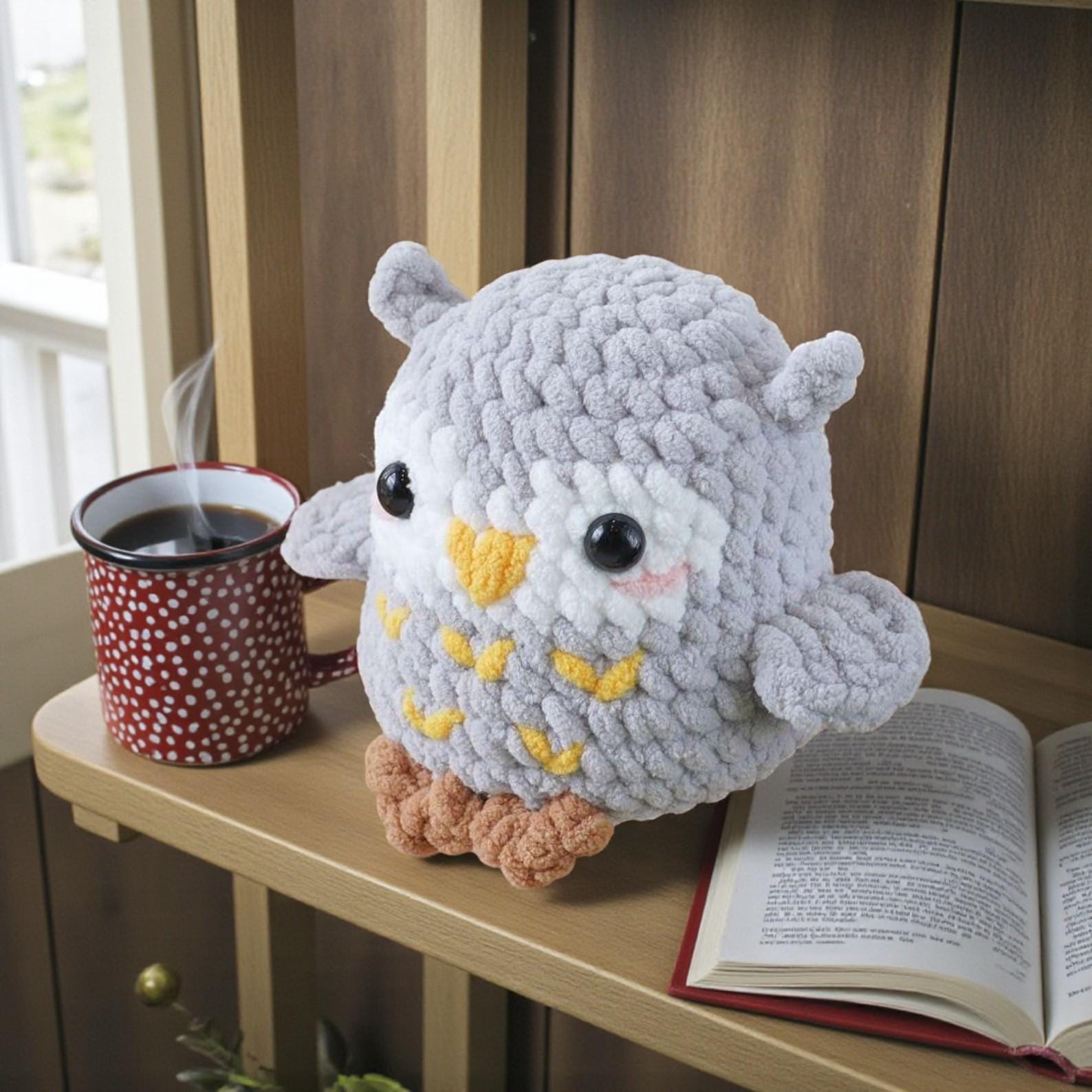 No Sew Owl Amigurumi Crochet Pattern &ndash; Cuddly Owl PDF