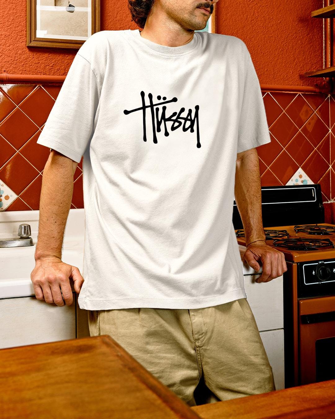 Hussy Logo (stussy) Bootleg Heavyweight Unisex Crewneck T-shirt