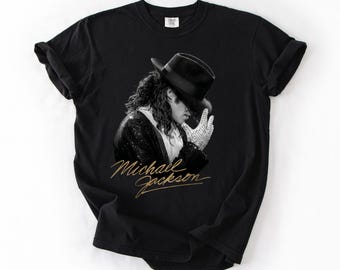 Comfort Colors® Michael Jackson Vintage 90s Styles, King Of Pop Shirt, Michael Jackson Glove Graphic T-Shirt, Michael Jackson T-Shirt