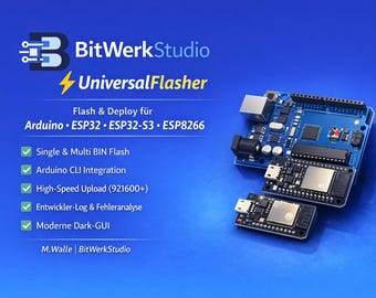 Professionelles Flash-Tool für Arduino & ESP32 ESP8266 usw.