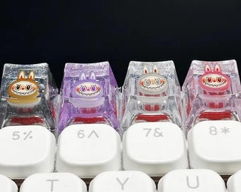 Cute Animal 3D Resin Keycap – Handmade Artisan Keycap for Mechanical Keyboard, Kawaii Cartoon Gaming Gift, Custom Keyboard Accessory
