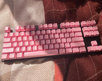 140 Piece Universal Mechanical Keyboard Keycap Set, Blank PBT Keycaps for Backlit Keyboard, Replacement Keycap Accessories