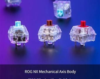 10PCS Mechanical Keyboard Switches – Ice Blue / Brown / Red – MX-Compatible RGB Silent Switches for DIY Keyboard Accessories