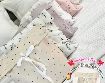Juego de sábanas ajustables de algodón suave con bolsa de regalo - Varios diseños - Regalo para inauguración de casa o Día de la Madre