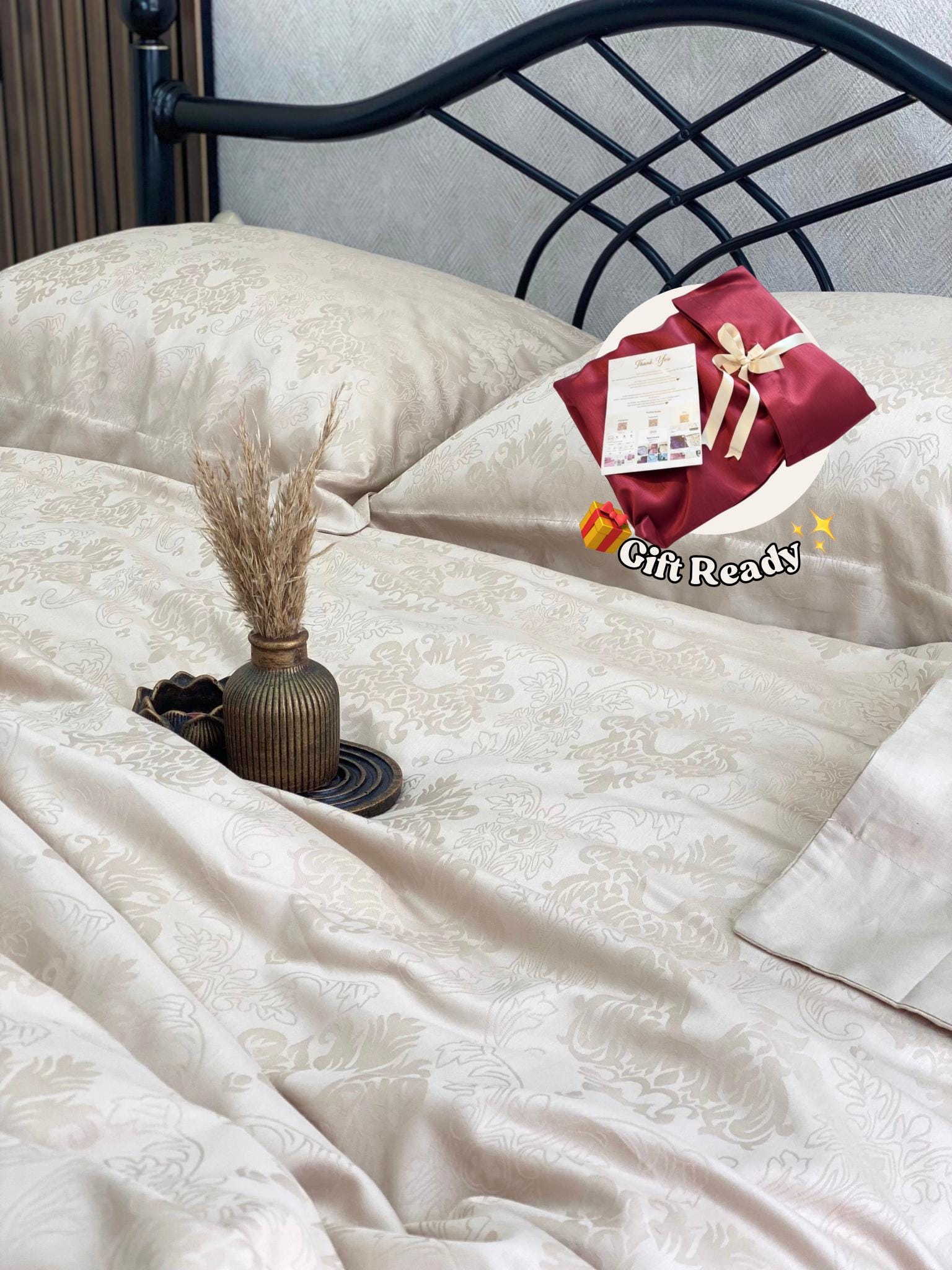 Housse de couette Colas Almond Lit simple … | Maison de Flandres