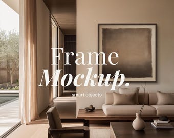 1x1スクエアヴィラの素朴なインテリアデザイン｜1:1木製フレームモックアップ