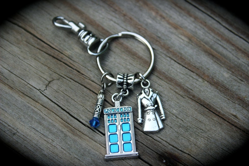 Time Travel Key Chain Zipper Pull Bag Charm Space Ship Etsy