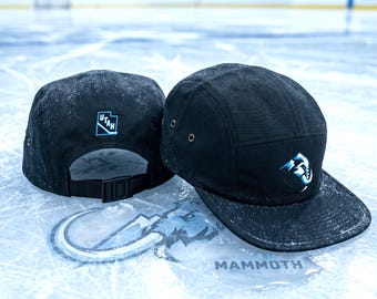 Utah Mammoth Hat, Utah Hockey Club 5 Panel Hat, Mammoth Hockey Hat, UT Mammoth 5 Panel, Tusks Up Cap, Charging forward, Tusky Hat