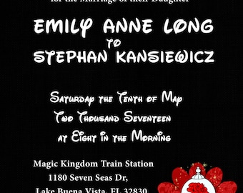 Disney Wedding Invite For Personal Use Only Read Description Fully Disney Wedding Invite For Personal Use Only Read Description Fully