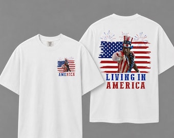 Apollo Creed Living In America Comfort Colors T Shirt, Patriotic Boxing Fourth Of July Vintage America Tank Top, Retro USA Fighter Shirt