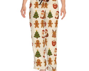 Gingerbread Cookie Pajama Pants | Christmas Holiday Lounge Sleepwear