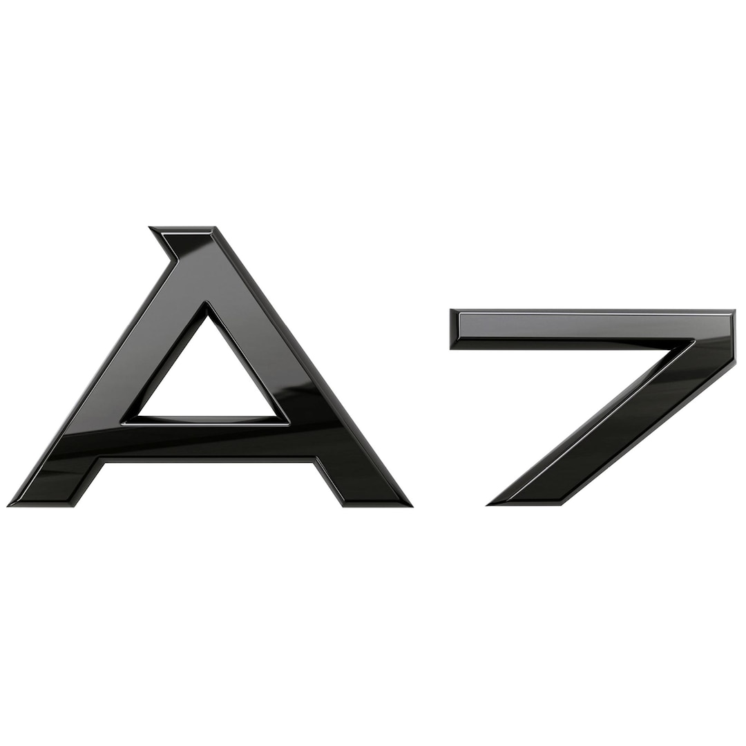 A7 Rear Model Name Emblem Sticker Badge Glossy Black Logo for AUDI - Etsy