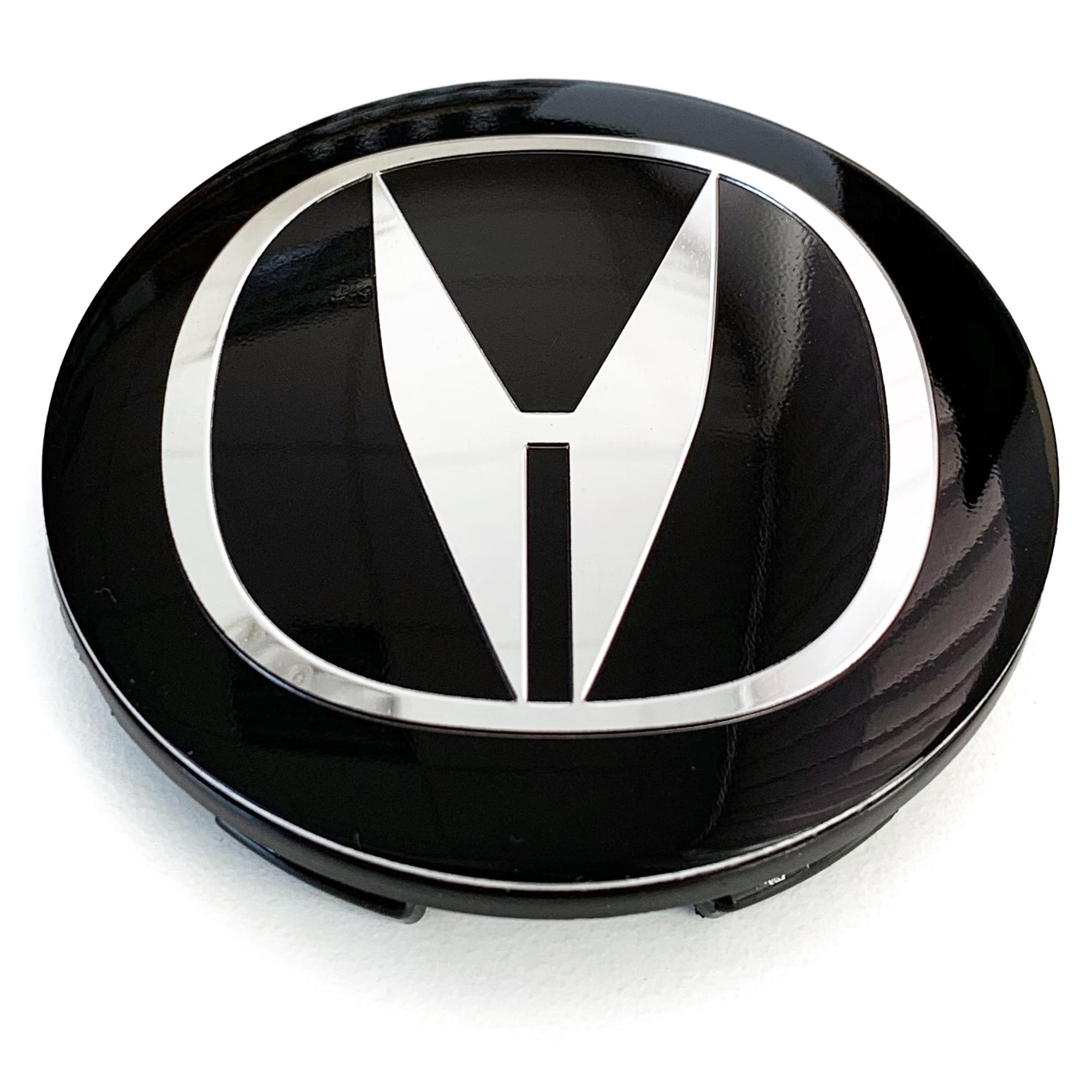 60mm / 56mm 4x Black Chrome Wheel Center Caps ACURA - Etsy