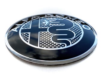 4 adesivi coprimozzo coprimozzo emblemi stemmi decalcomanie 50 mm 56 mm 65 mm Alfa Romeo