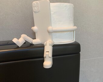 Poseable Toilet Roll Buddy | 3D Printed PLA Bathroom Decor